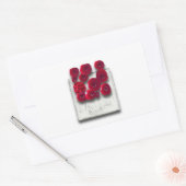 Sticker Rectangulaire variations de l'objet_4 sur le rubis (Enveloppe)