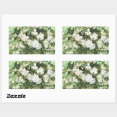 Sticker Rectangulaire Vase avec Roses - Van Gogh (Feuille)