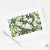 Sticker Rectangulaire Vase avec Roses - Van Gogh (Enveloppe)