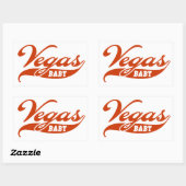 Sticker Rectangulaire Vegas Baby (Feuille)
