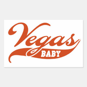 Sticker Rectangulaire Vegas Baby