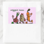 Sticker Rectangulaire veggie fun (Sac)