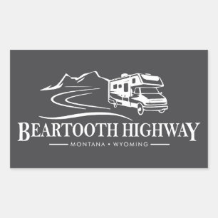 Sticker Rectangulaire Véhicule récréatif Beartooth Highway
