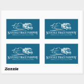 Sticker Rectangulaire Véhicule récréatif Natchez Trace Parkway (Feuille)