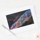Sticker Rectangulaire Veil Nebula Supernova Reste Télescope Hubble (Enveloppe)