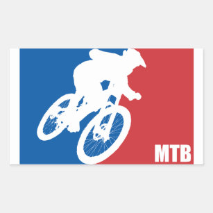 Sticker Rectangulaire Vélo de montagne All-Star