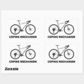 Sticker Rectangulaire Vélo du mécanisme d'adaptation (Feuille)