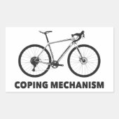 Sticker Rectangulaire Vélo du mécanisme d'adaptation (Devant)