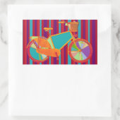 Sticker Rectangulaire vélo - vélo + vélo (Sac)
