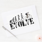 Sticker Rectangulaire Vélo Vélo Vélo Évolution Vélo Sports Art (Enveloppe)