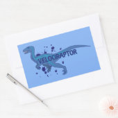 Sticker Rectangulaire Velociraptor (Enveloppe)