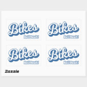 Sticker Rectangulaire Vélos Enfer Oui ! (Feuille)