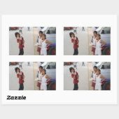 Sticker Rectangulaire Vendeurs de bougies (Feuille)