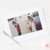 Sticker Rectangulaire Vendeurs de bougies (Enveloppe)