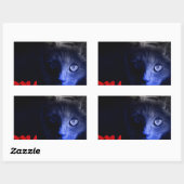 Sticker Rectangulaire vendredi 13 (Feuille)