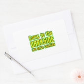 Sticker Rectangulaire Venez à Darkside nous avons des cookies (Enveloppe)