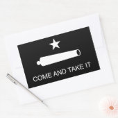 Sticker Rectangulaire Venez et prenez le drapeau (inversé) (Enveloppe)