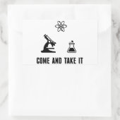 Sticker Rectangulaire Venez il falloir l'autocollant de la Science (Sac)