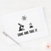 Sticker Rectangulaire Venez il falloir l'autocollant de la Science (Enveloppe)