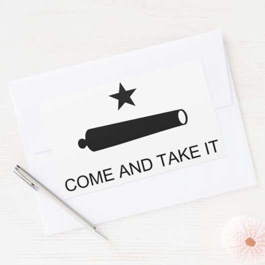 Sticker Rectangulaire Venez le prendre (Enveloppe)