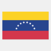 Sticker Rectangulaire Venezuela (Devant)
