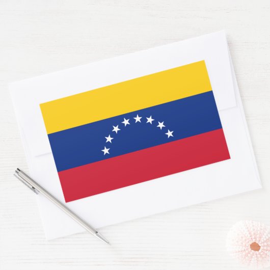 Sticker Rectangulaire Venezuela (Enveloppe)