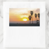 Sticker Rectangulaire Venice Beach California Sunset (Sac)