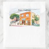 Sticker Rectangulaire Venise, Californie (Sac)