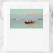 Sticker Rectangulaire Venise, dans la lagune (Sac)