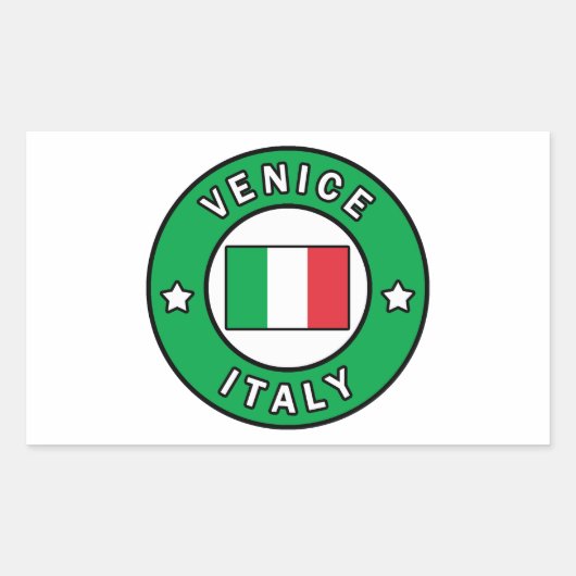 Sticker Rectangulaire Venise Italie (Devant)