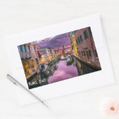 Sticker Rectangulaire Venise, Italie Canal Pittoresque & Architecture Vé (Enveloppe)
