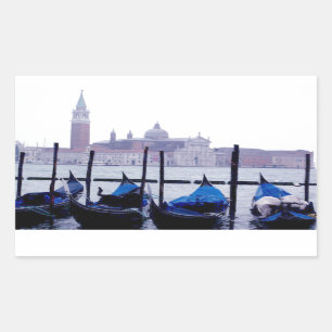 Sticker Rectangulaire Venise Italie Voyage