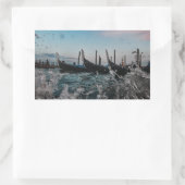 Sticker Rectangulaire Venise, Venise. Des gondoles. Italie (Sac)