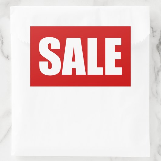 STICKER RECTANGULAIRE VENTE (Sac)