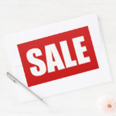 STICKER RECTANGULAIRE VENTE (Enveloppe)