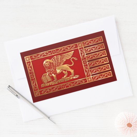 Sticker Rectangulaire Ventian Flag (Enveloppe)