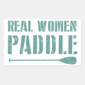 Sticker Rectangulaire Véritables Femmes Paddle (Devant)
