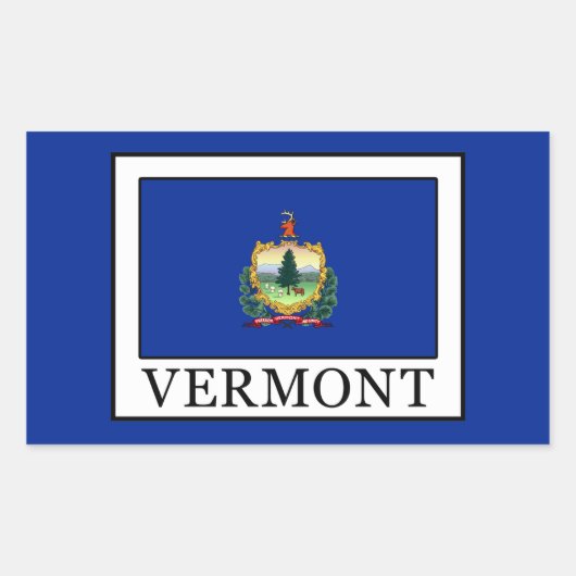 Sticker Rectangulaire Vermont (Devant)