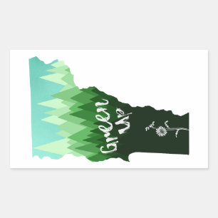 Sticker Rectangulaire Vermont Haut Vermont