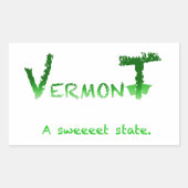 Sticker Rectangulaire Vermont Sweeeet (Devant)