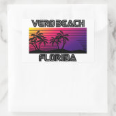 Sticker Rectangulaire Vero Beach Floride (Sac)