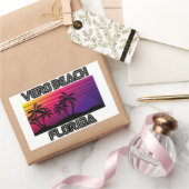 Sticker Rectangulaire Vero Beach Floride (Cadeaux)