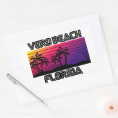 Sticker Rectangulaire Vero Beach Floride (Enveloppe)