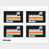 Sticker Rectangulaire Vero Beach Floride (Feuille)