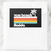 Sticker Rectangulaire Vero Beach Floride (Sac)