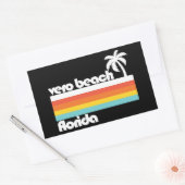 Sticker Rectangulaire Vero Beach Floride (Enveloppe)
