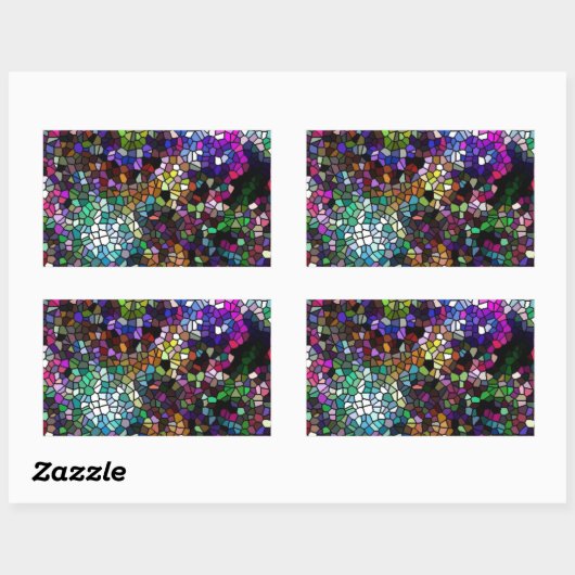 Sticker Rectangulaire Verre cassé (Feuille)