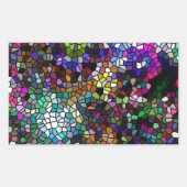 Sticker Rectangulaire Verre cassé (Devant)