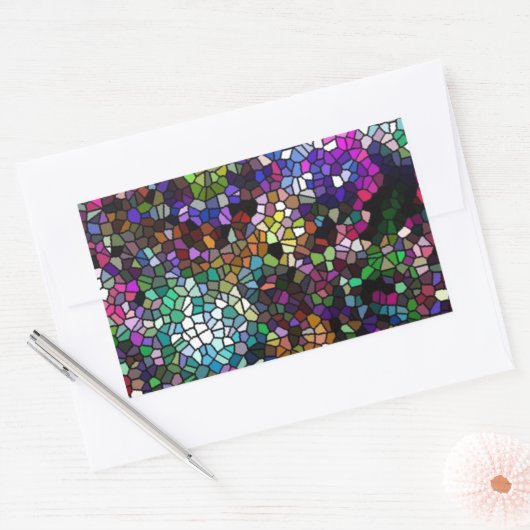 Sticker Rectangulaire Verre cassé (Enveloppe)