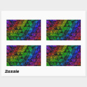 Sticker Rectangulaire Verre de fierté (Feuille)